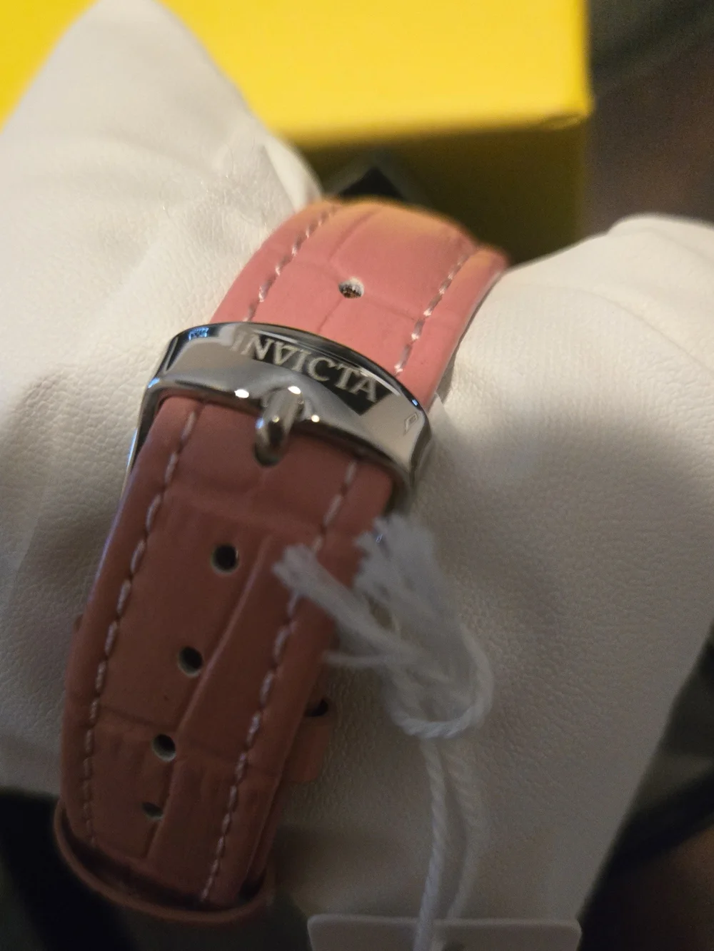 70369 Invicta Celestial Lady Silver Case Pink Leather Band 38mm